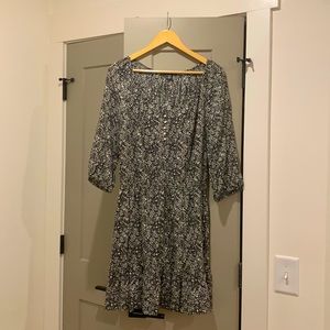 Black & white floral dress